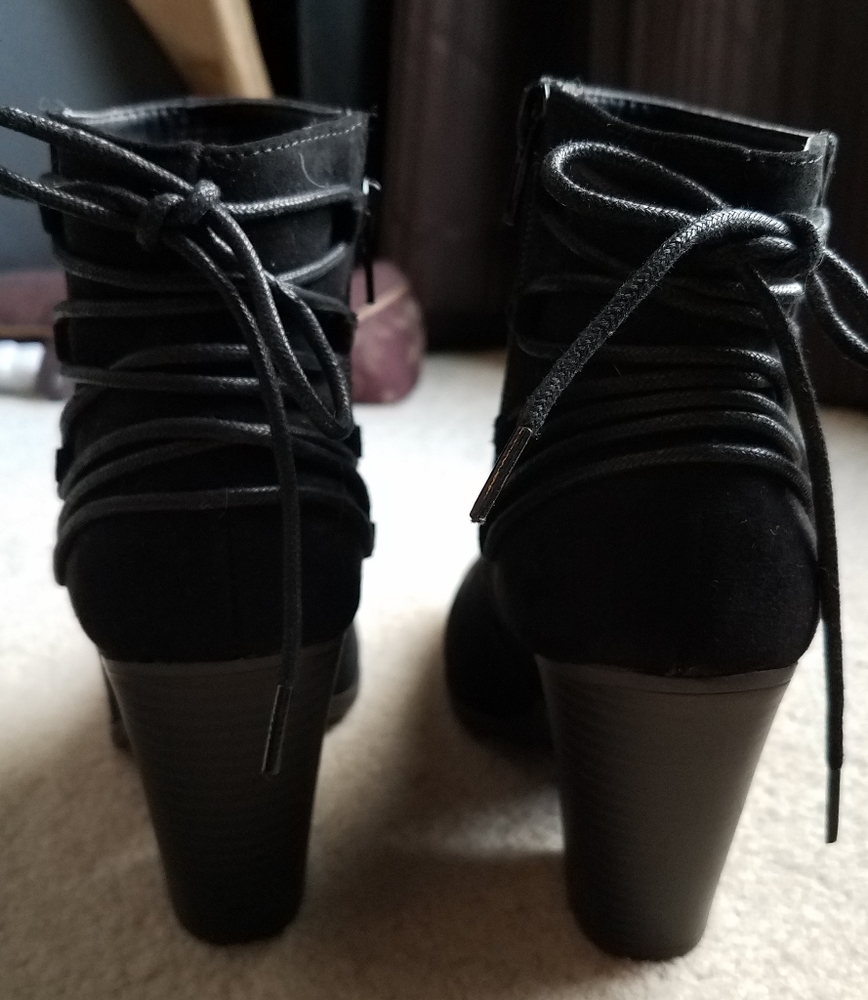 Just Fab black booties
